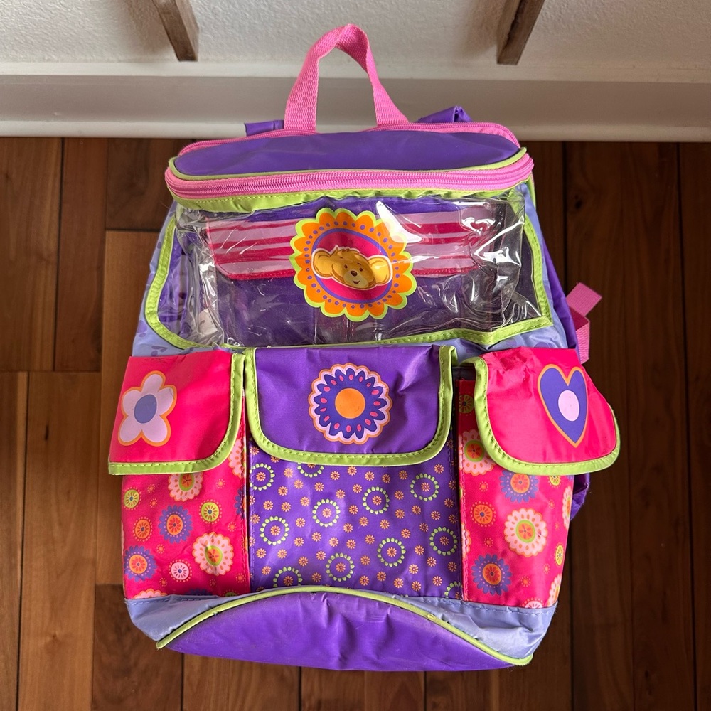 Build A Bear Workshop Clear back pack Y2K 2005